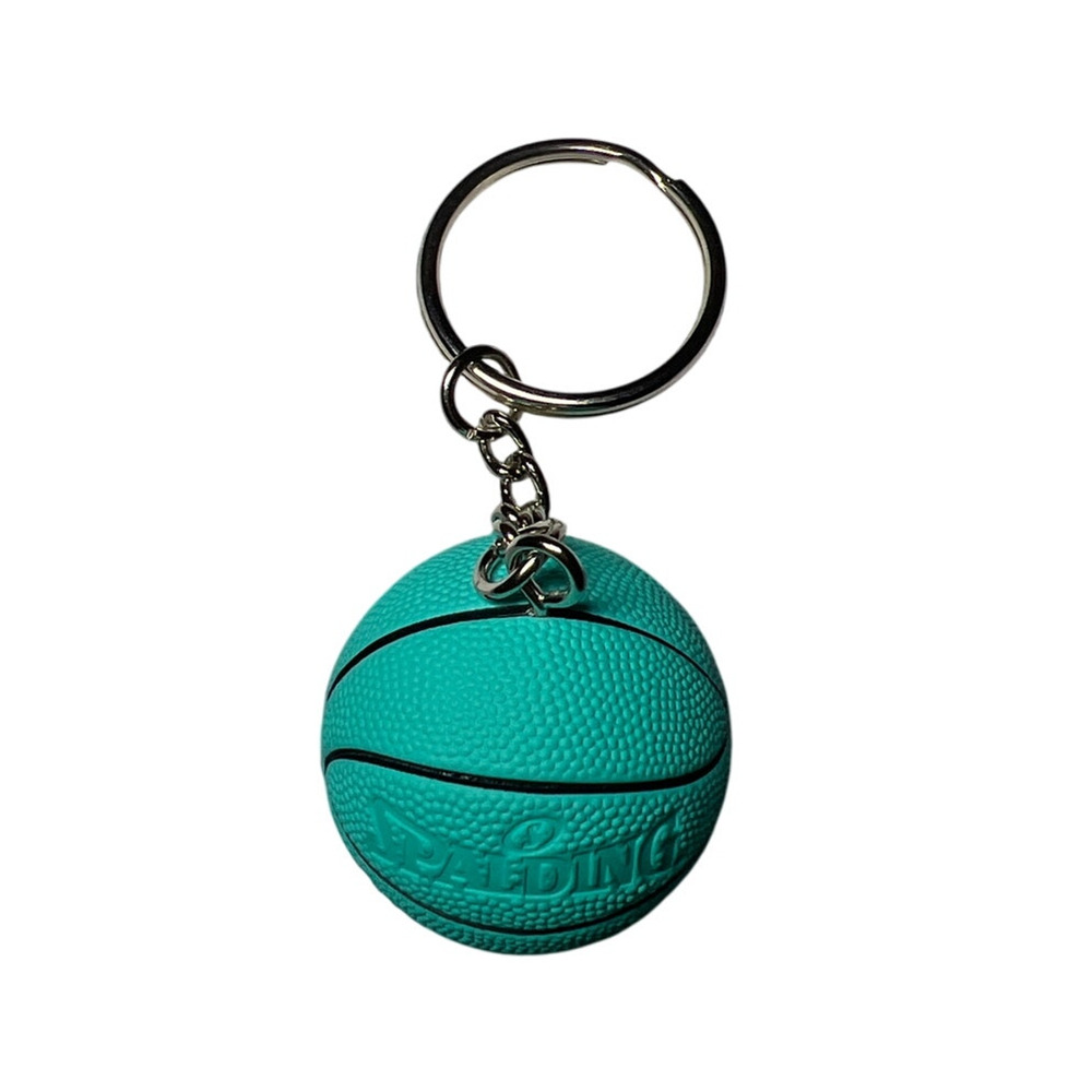 Embossed Basketball Key Chain Key Chain Aqua Blue - image 3